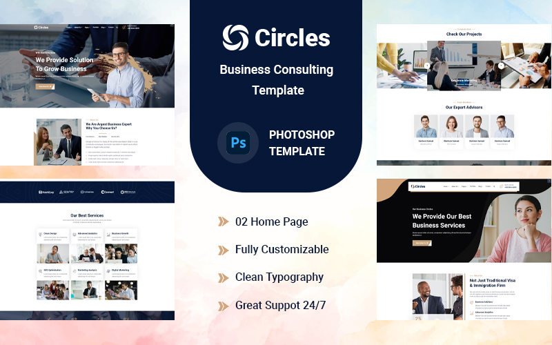 Business Consulting PSD Template