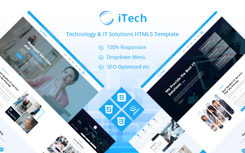 iTech Technology & IT Solutions HTML5 Template